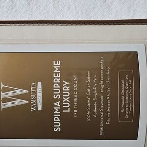 Rare Wamsutta Supima Supreme Luxury 778 Thread Count King Fitted- Ivory